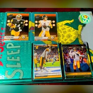 (4) WOW 🤩 KENNY PICKETT AND GEORGE PICKENS PITTSBURGH STEELERS NFL ROOKIE CARDS